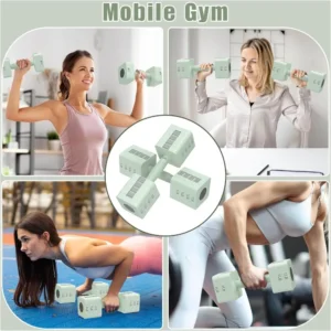 Adjustable Dumbbells Set of 2, 5-in-1 Adjustable Weight Dumbbells for Women/Men, 3lb/5lb/7lb/9lb/11lb Dumbbell Weights