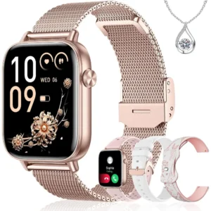 HD Fitness Tracker 1.83" with 4 Bands, 100+ Sport Modes, Android/iPhone-Compatible