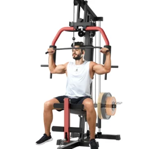 5-In-1 Multifunctional Home Gym Equipment: Full Body Workout Machine with Lat Pulldown, Chest Press, Leg Extension & Seated Row