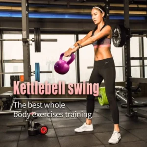 10lbs Kettlebell Set for Women, Vinyl Coated, Comfortable Grip Wide Handle, Ideal for Home Gym Strength Training and Weight Lifting