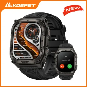 KOSPET Tank M4 Smart Watch, Stainless Steel, GPS, Waterproof for Android and iOS